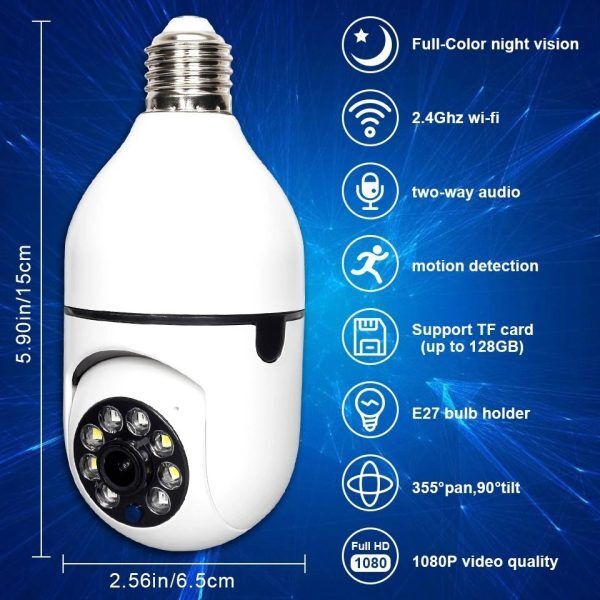 Hd Cctv Camera | cctv Camera Wifi | Wifi Camera Bulb Socket – Home Wifi – Camera Cctv – Security Camera – Security Camera For Home