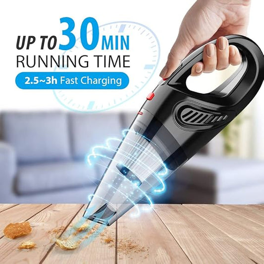 Hand Vacuum Cordless With High Power, Mini Vacuum Cleaner Handheld Rechargeable For Home And Car Cleaning